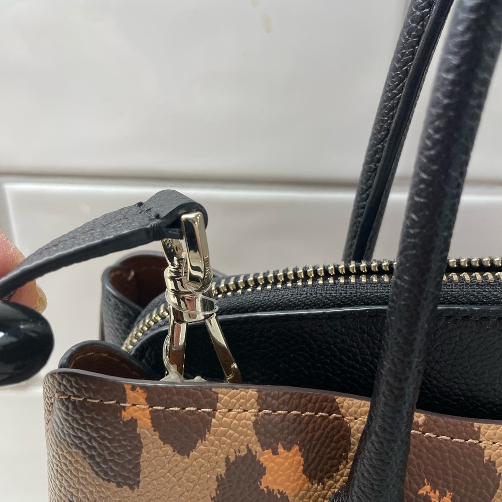 NEW! Kate Spade Margaux Leopard Print Satchel Handbag Crossbody Tote Bag Purse - Picture 5 of 12
